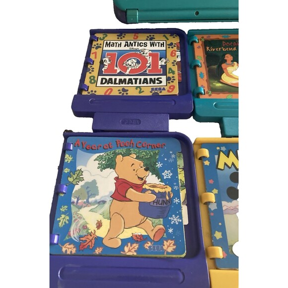 SEGA PICO MK-49002 Console w/6 Storyware Cartridges Untested No Power Cord-PARTS - Picture 4 of 16